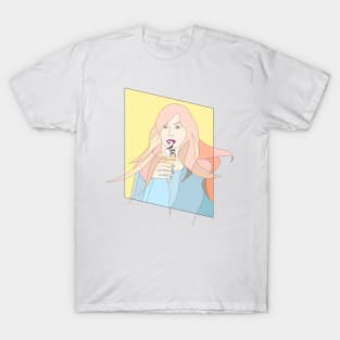 Pastel Life #woman #girl #beauty #fineart #popart #home #decor #fashion #buyart #artprint #minimal #drawing T-Shirt